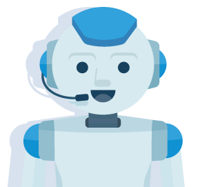 Illustration of a robot character that represents RentBot.